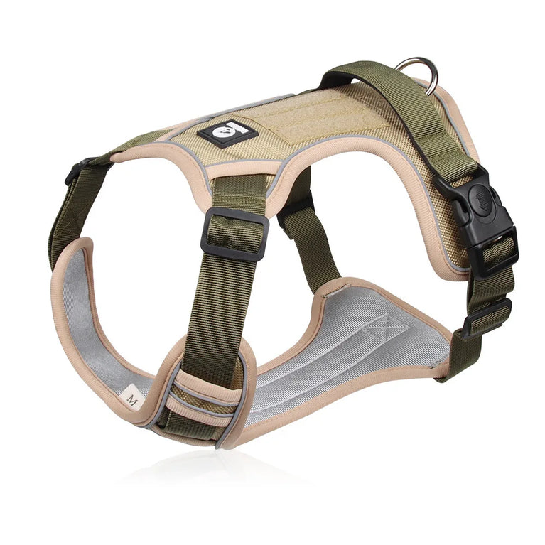 Reflective Tactical Dog Harness Vest Waterproof Oxford Durable Adjustable Large Dog Harness