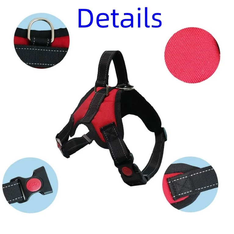 Dog Harness Vest Adjustable Reflective Strong Comfortable Pet Harness