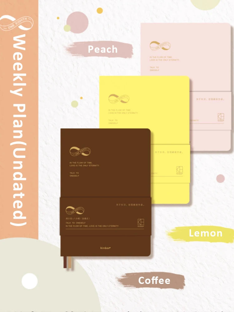 Undated Weekly Planner | 16K Portable Agenda & Time-Management Notebook