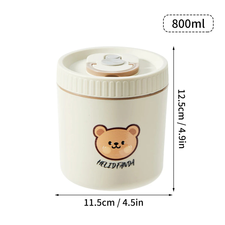 304 Stainless Steel Thermal Bento Lunch Box Leakproof Insulated Food Container
