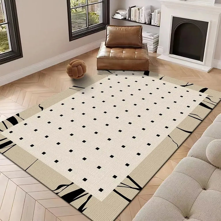 Minimalist Geometric Non-Slip Washable Area Rugs for Home Use