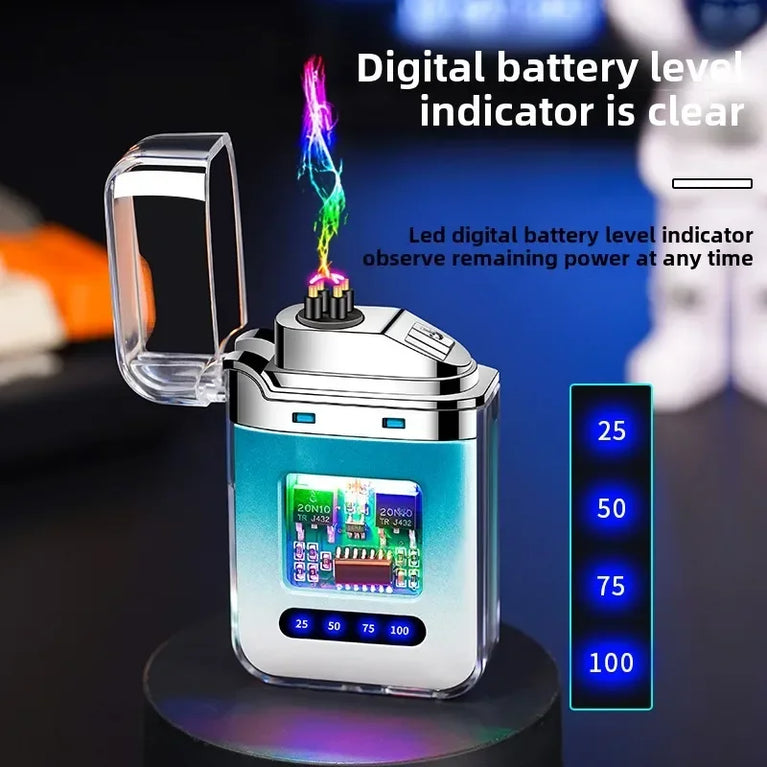Electric Double Arc USB Plasma Lighter | Windproof Rechargeable Outdoor Tool