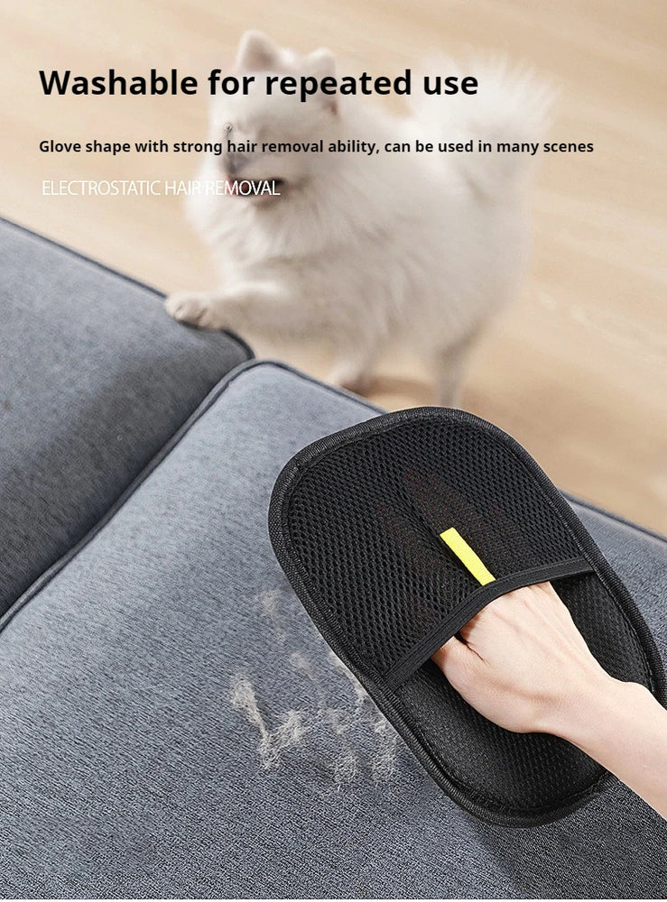 Electrostatic Pet Hair Removal Brush | Reusable Dedusting Tool for Upholstery