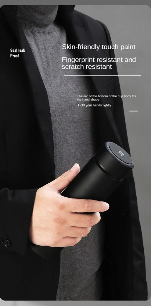 500ml Smart Stainless Steel Insulated Water Bottle with Display