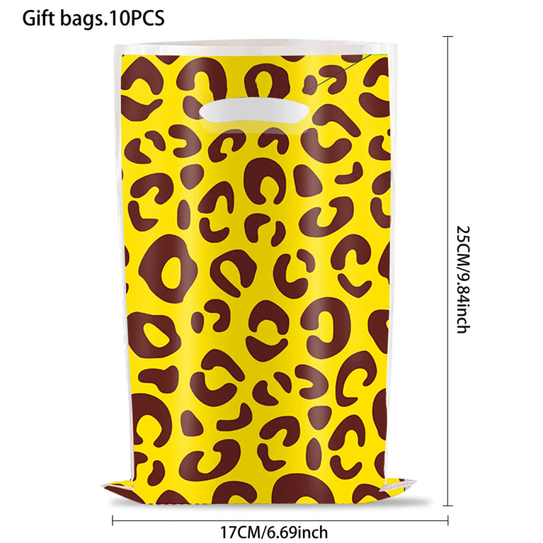 Leopard Print Birthday Party Disposable Tableware Set-Animal Theme Decor