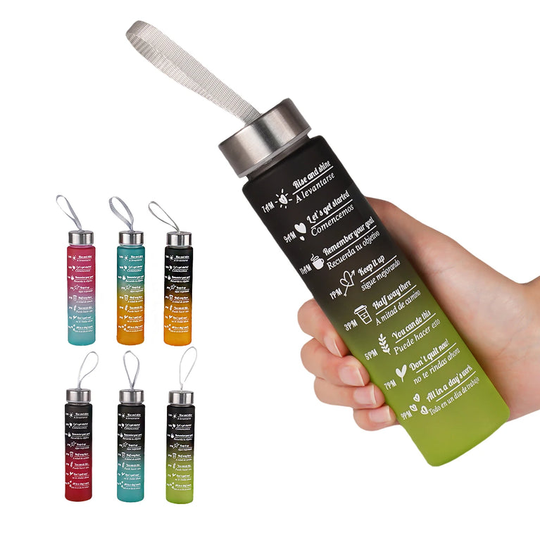 300ML Leak Proof BPA Free Fitness Sports Water Bottle Portable
