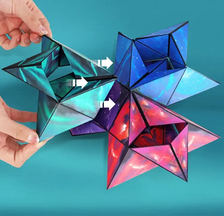 Changeable Magnetic Geometry Cube | 3D Anti-Stress Shape-Shifting Puzzle