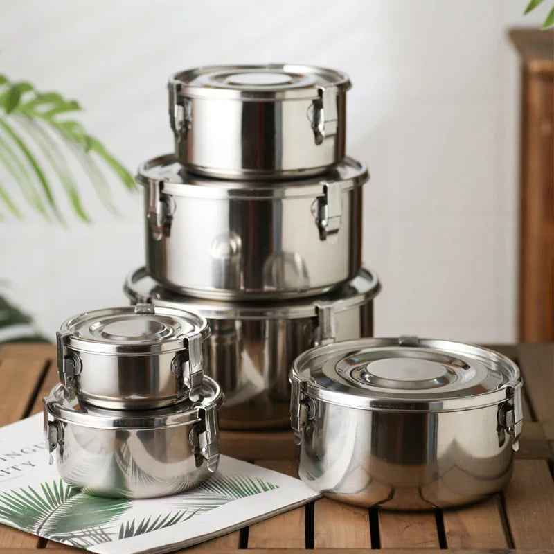 350-3000ML Microwave Stainless Steel Leakproof Bento Lunch Box Food Container