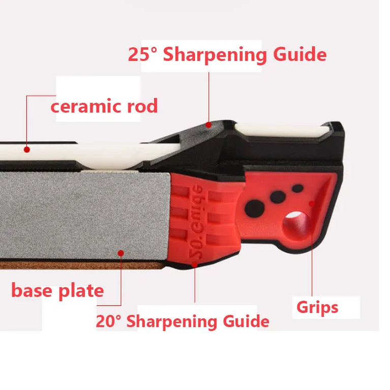 Double-Sided Diamond Knife Sharpener | Portable Whetstone & Honing Tool