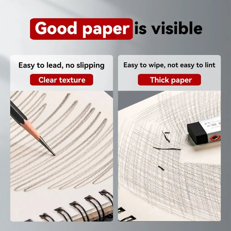 Spiral Bound Coil Sketchbook | Professional Acid-Free Drawing Pad