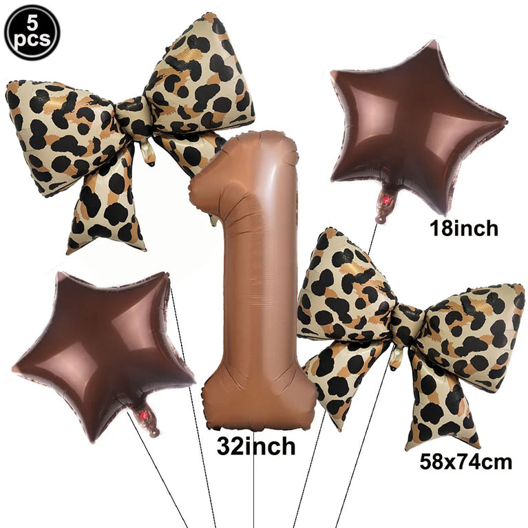 Leopard Print Birthday Party Disposable Tableware Set-Animal Theme Decor