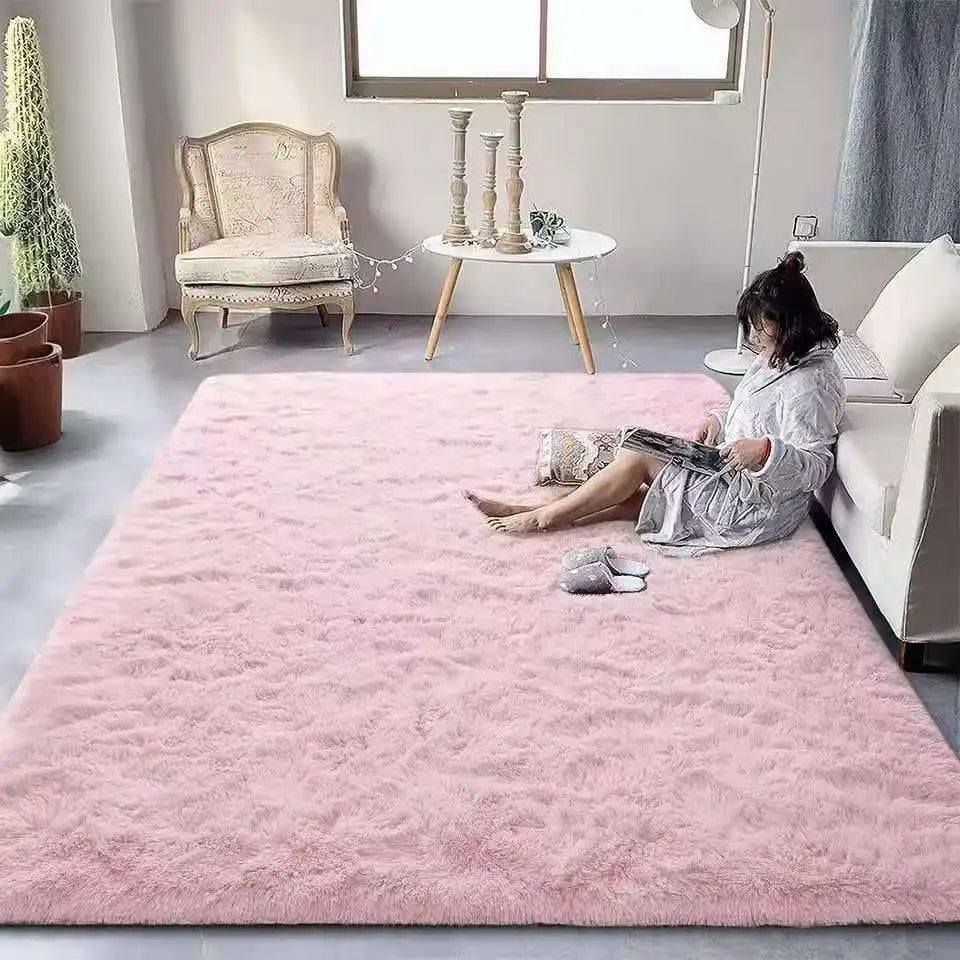 Fluffy Non-Slip Washable Area Rugs for Living Room and Bedroom