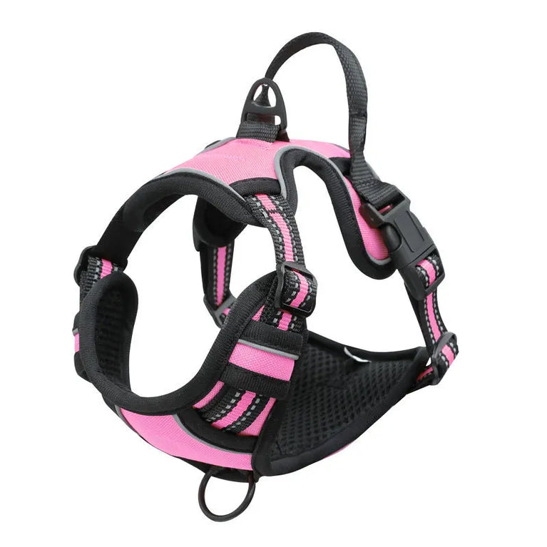 Heavy Duty No Pull Dog Harness Reflective Adjustable Control Handle Vest