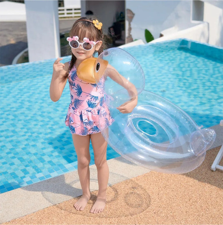 Baby Float with Sunshade | Flamingo & Unicorn Pool Swimming Ring