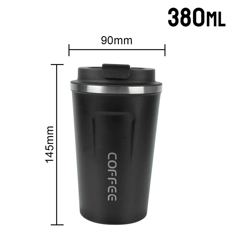 Thermo Cafe Double Stainless Steel Coffee Mug Leak-Proof Travel Cup 380/510ML