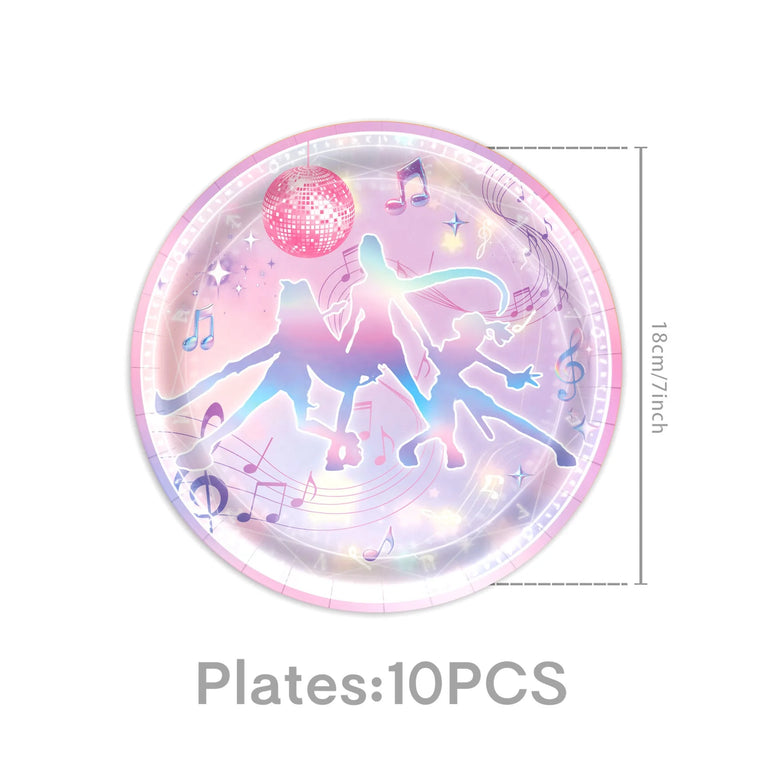 Disposable Party Tableware Set for Birthday Party Decoration