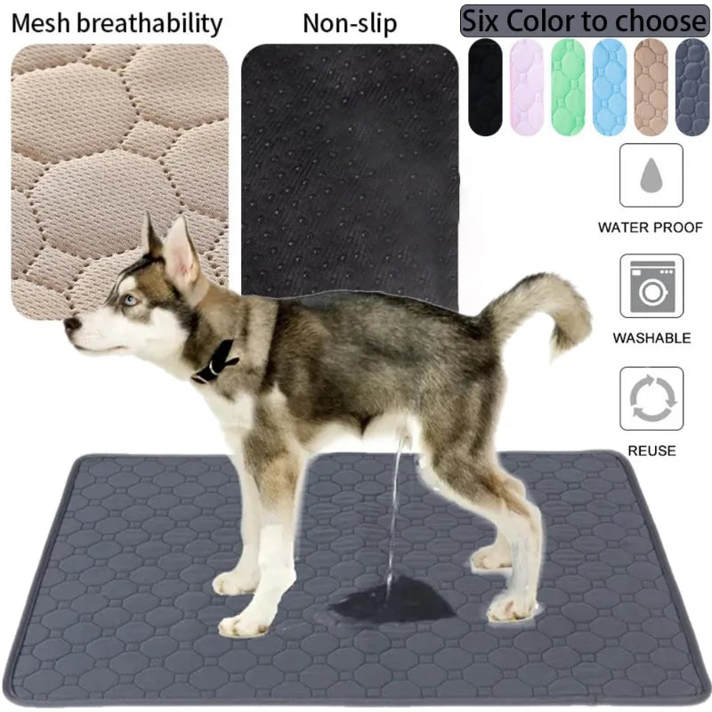 Washable Reusable Dog Pee Pad | 4-Layer Ultra Absorbent Mat