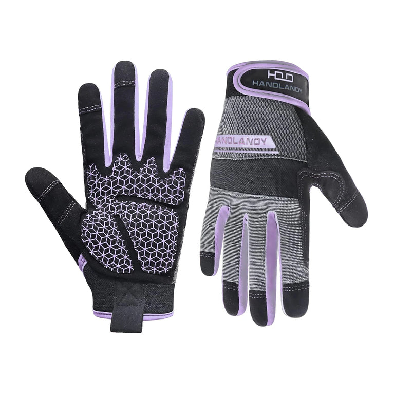 Touchscreen Breathable Synthetic Leather Gardening Gloves Non Slip Utility