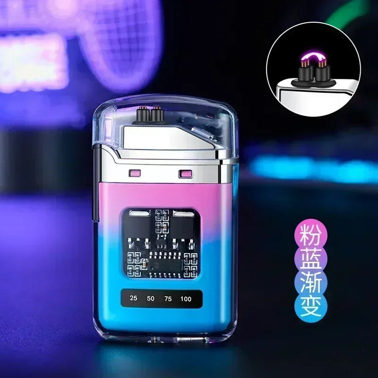 Electric Double Arc USB Plasma Lighter | Windproof Rechargeable Outdoor Tool