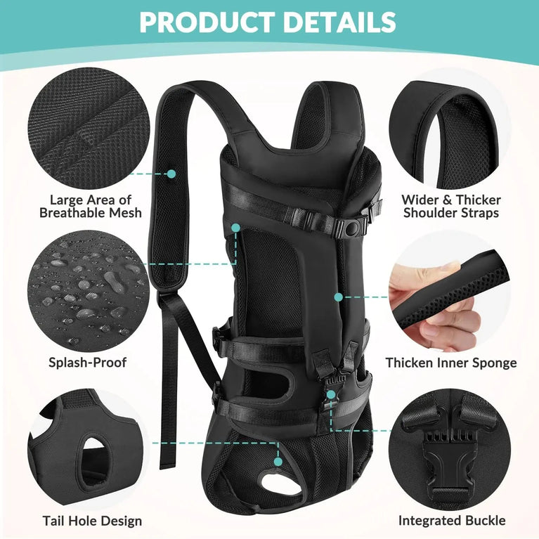 Dogs Carrier Backpack Thickened Sponge Front Dog Carrier HandsFree Dog