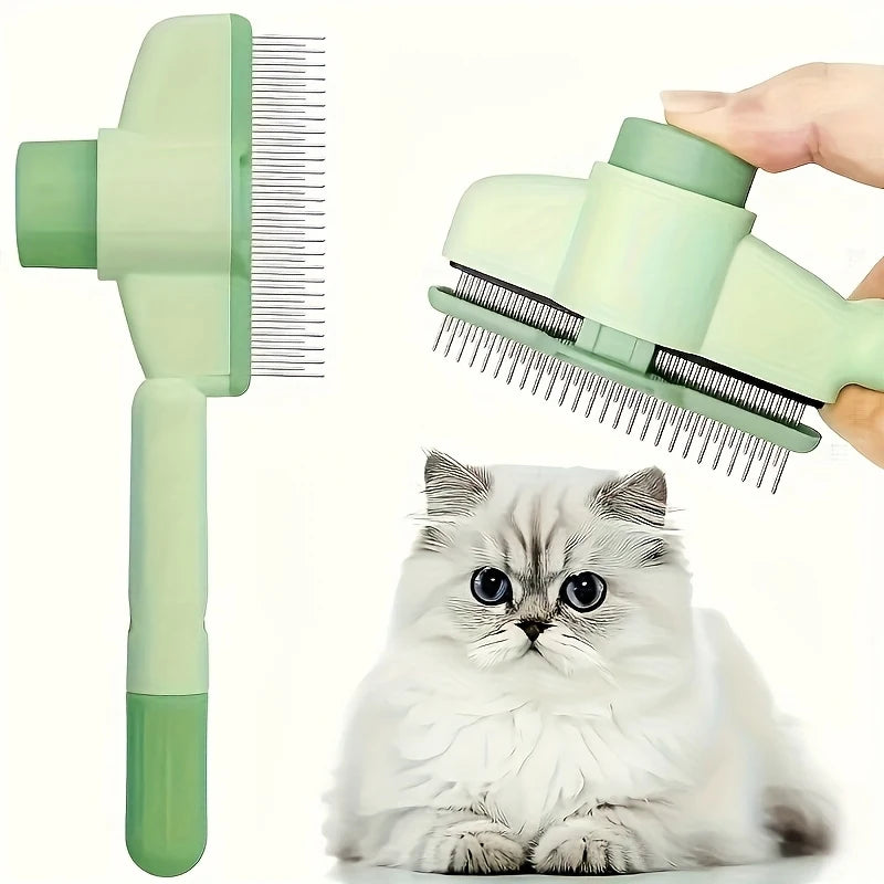 Stainless Steel Cat Grooming Comb Long Hair Undercoat Brush Tool