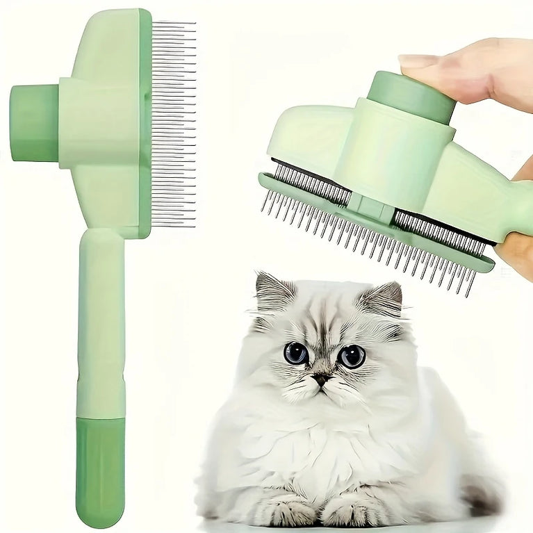 Stainless Steel Cat Grooming Comb Long Hair Undercoat Brush Tool