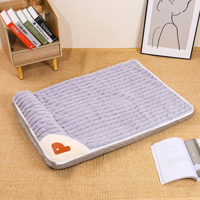 Winter Dog Bed Mattress Removable Washable Large Pet Sleeping Mat