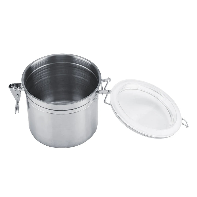 Stainless Steel Coffee Container Vacuum Sealed Coffee Beans Storage Jar Kitchen
