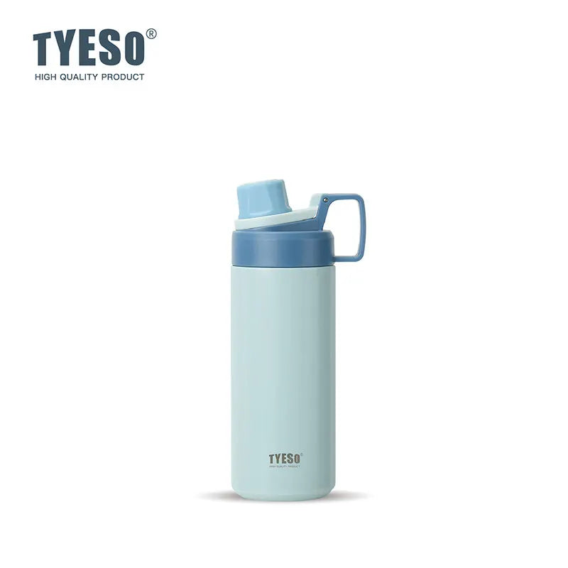 600ml Insulated Stainless Steel Water Bottle with Straw Flask