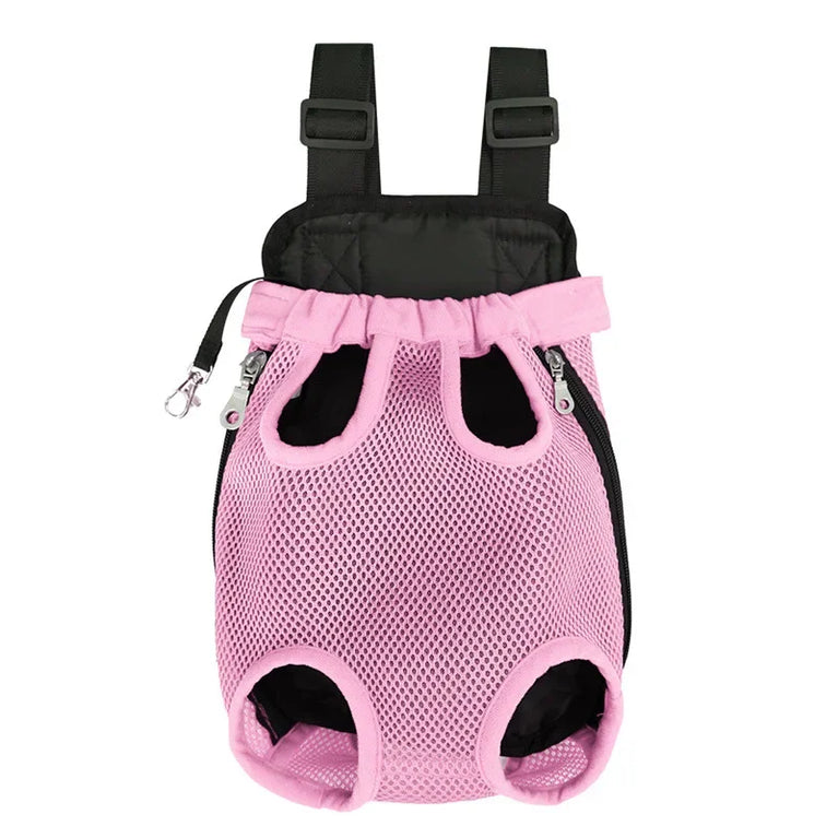 Portable Pet Mesh Backpack | Dual-Shoulder Outdoor Travel Carrier