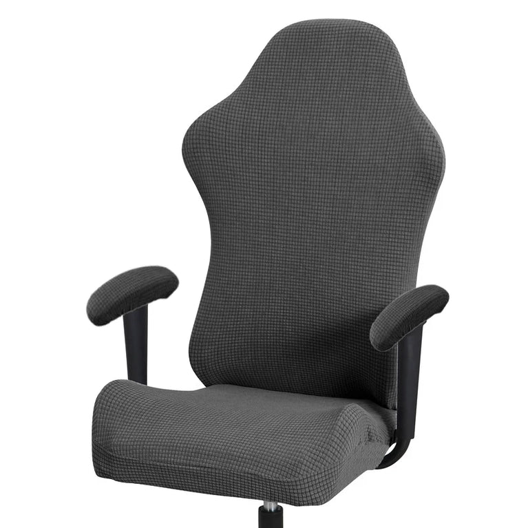 Thick Jacquard Gaming Chair Cover | Stretchy Polyester Office & Racing Chair Slipcover