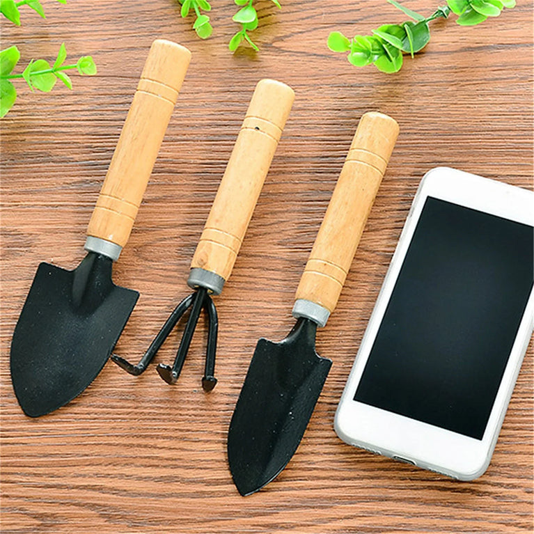 3 Pcs Small Garden Shovel Set for Indoor Outdoor Planting Tools