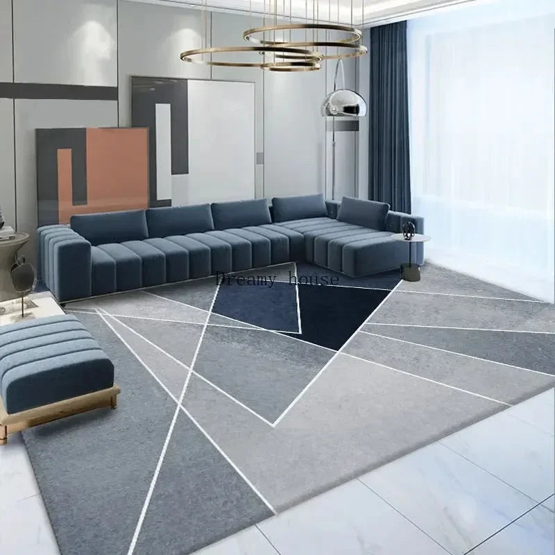 Modern Geometric Non-Slip Washable Area Rugs for Home Spaces