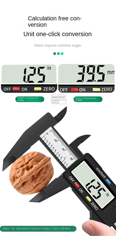Digital Vernier Caliper | Precision LCD Measuring Instrument for Metalworking & DIY