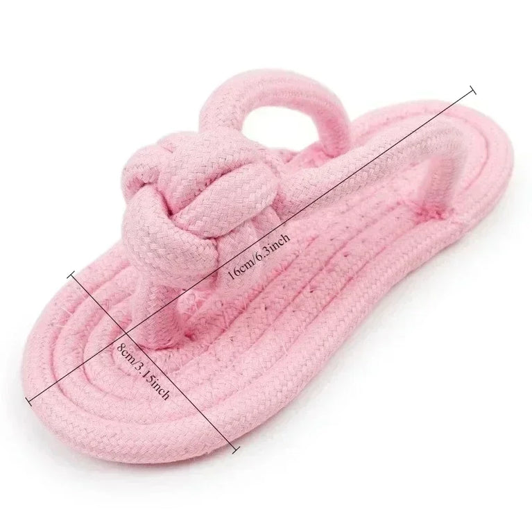Cotton Slipper Rope Dog Toy Interactive Chew Training Toy Fun