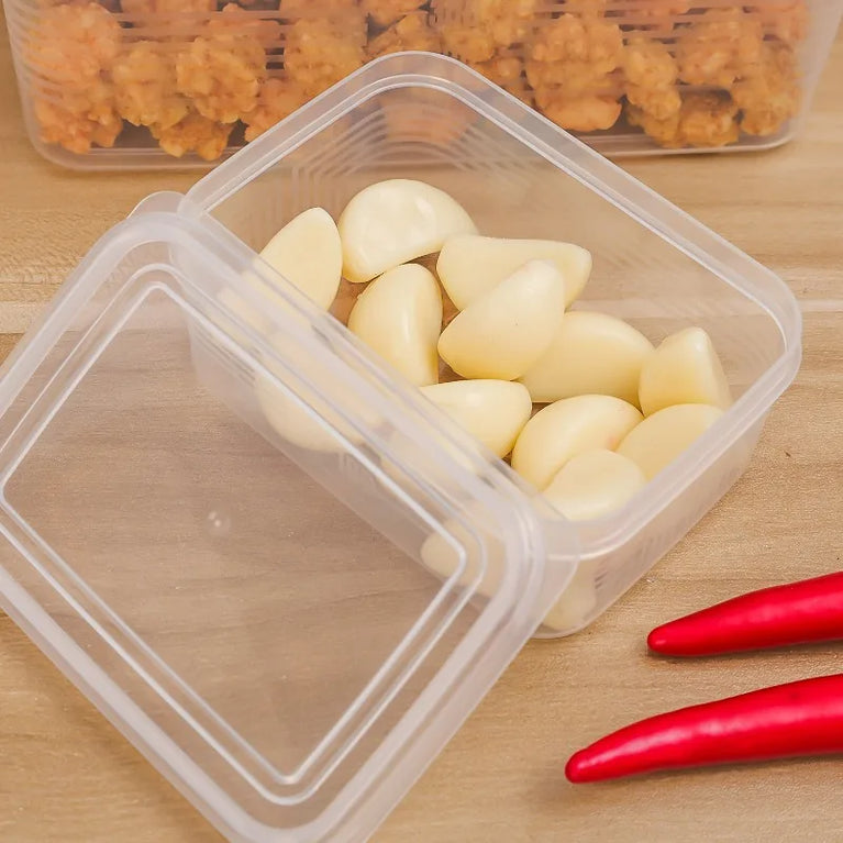 Fresh Keeping Food Storage Box with Lid Refrigerator Organizer Containers Set