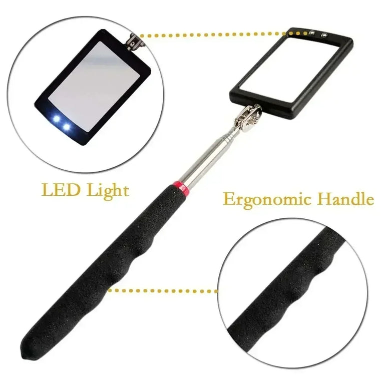 Telescopic Magnetic Pick-Up Tool & Inspection Mirror | Precision Repair Utility