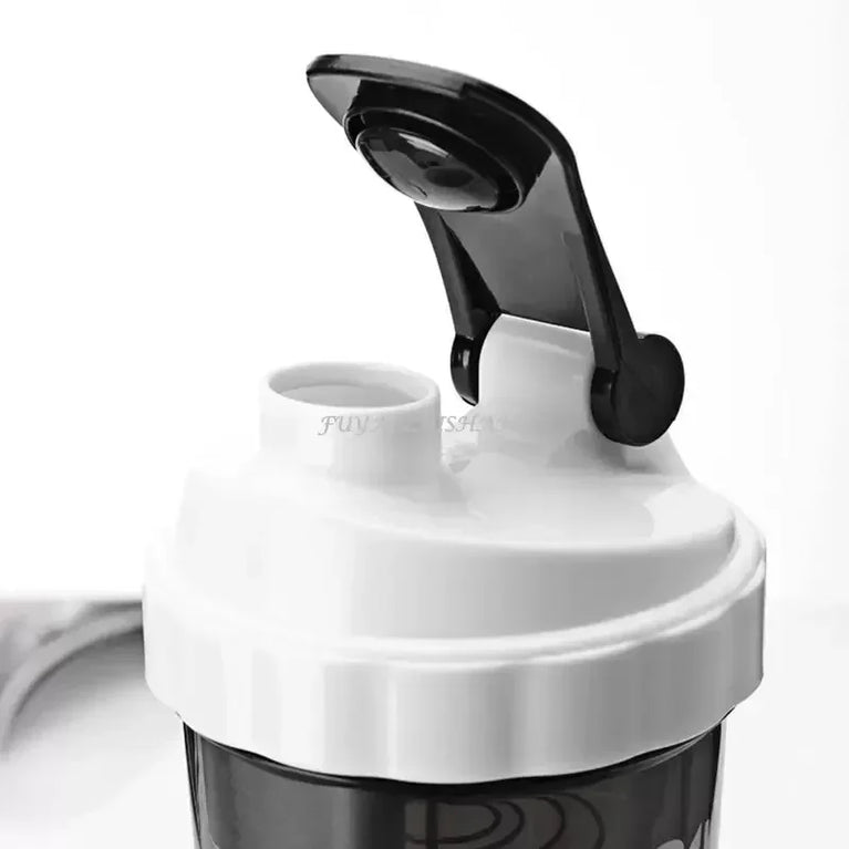 550ML 3 Layer Shaker Protein Mixing Waterbottle Fitness Gym Sports Cup