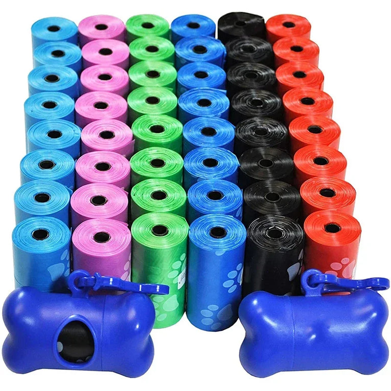 120 Rolls Dog Poop Bag Outdoor Cleaning Pet Supplies 15 Bags Roll