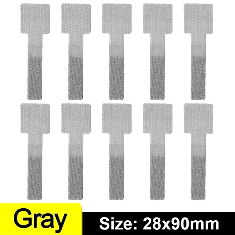 10 Pcs Reusable Cable Organizer Self Adhesive Wire Cable Tie Straps
