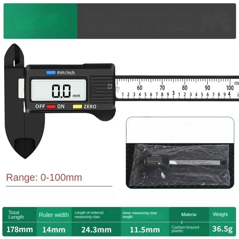 Digital Vernier Caliper | Precision LCD Measuring Instrument for Metalworking & DIY