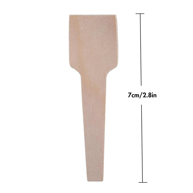 Mini Wooden Tasting Spoons 50/100/200PCS Disposable Sampling Set