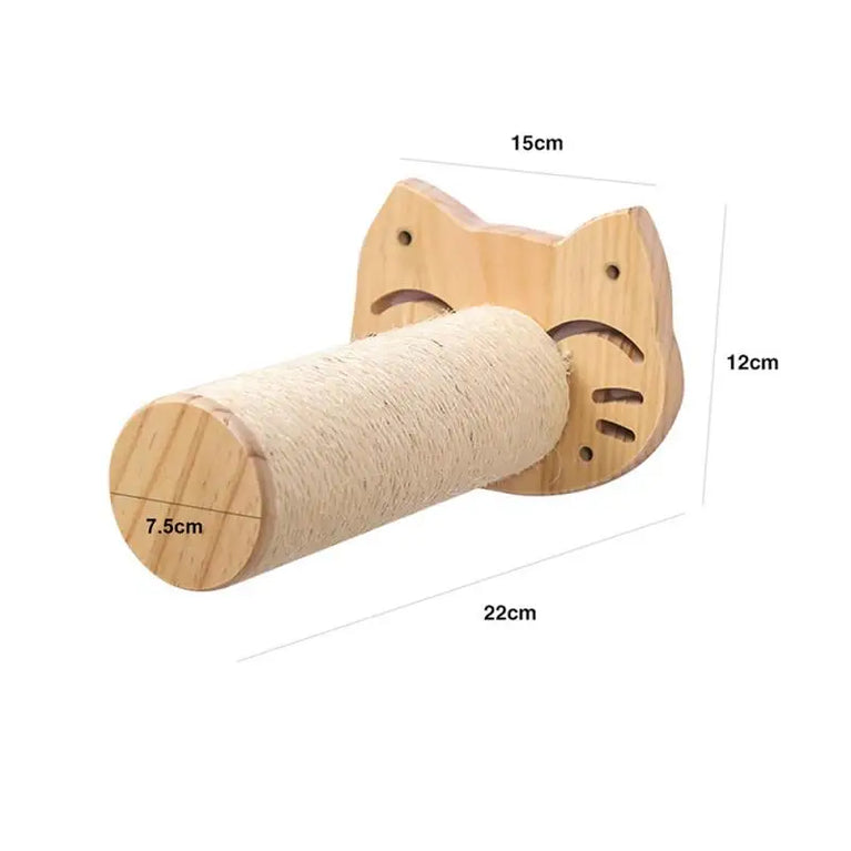 Wall-Mounted Cat Hammock & Climbing Set | Space-Saving Wood Furniture