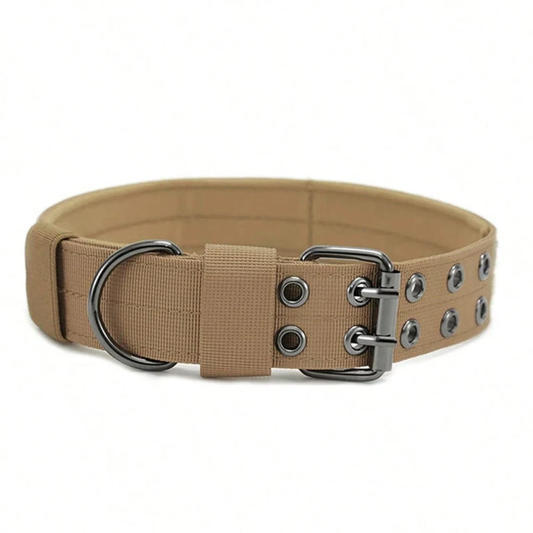 Comfortable Military Tactical Dog Collars Nylon Buckle Set Adjustable
