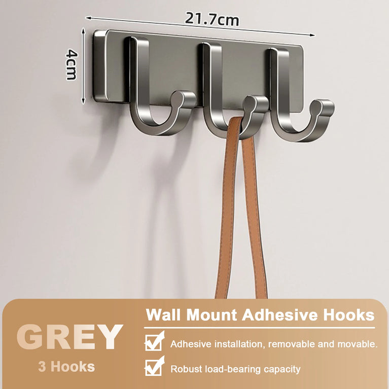 Non Perforated Bathroom Hooks,Wholesale of Door Hooks, Space Aluminum, Bedroom Storage, Clothes Hanger Hooks, Wall Clothes Hook