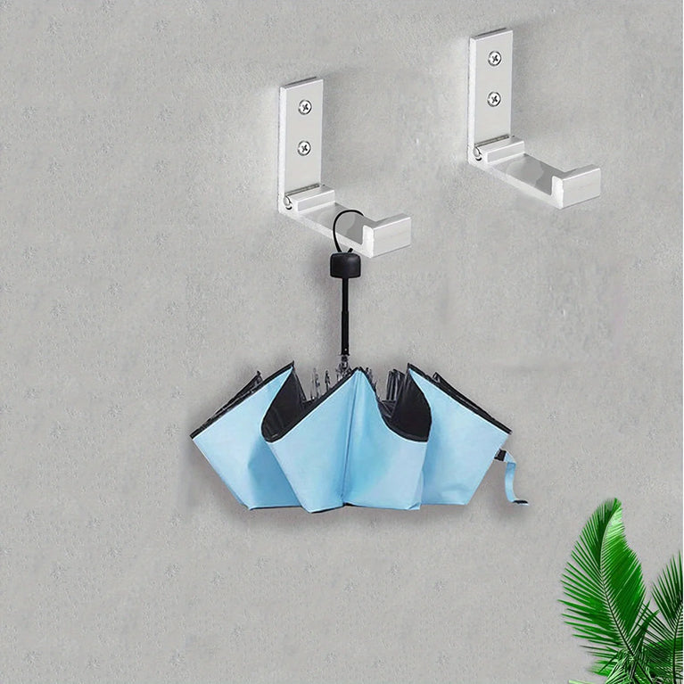 4PCS Folding Hooks Wall Door Clothes Coat Hat Bags Hangers Aluminum Alloy Kitchen Bathroom Rustproof Towel Hooks Foldable Hook