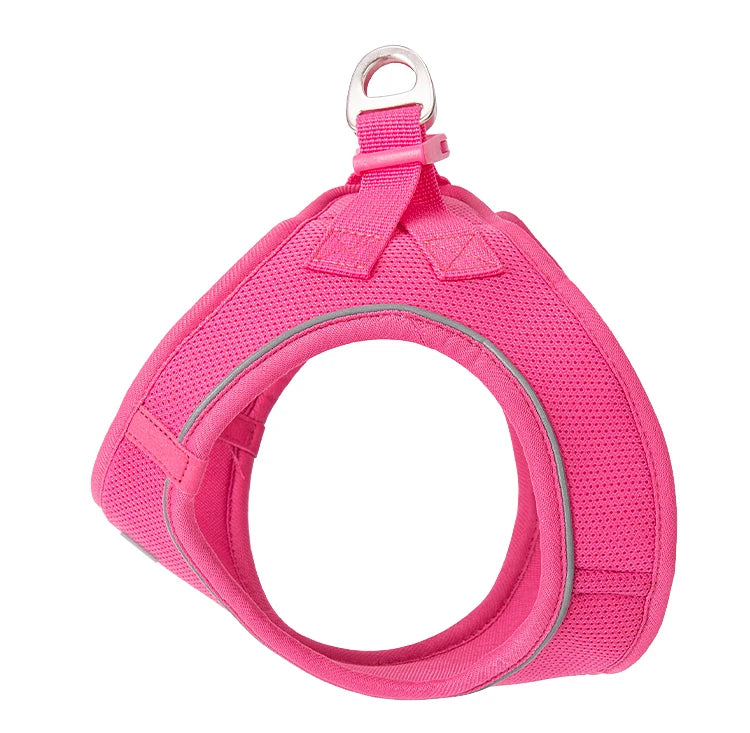 Adjustable Reflective Dog Harness Leash Set Step-In Soft Air Mesh Vest