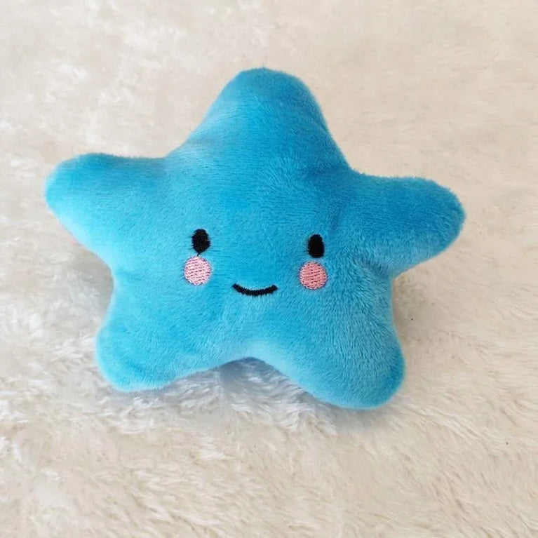 Plush Pentagram Squeaky Dog Toy Interactive Chew Toy Fun