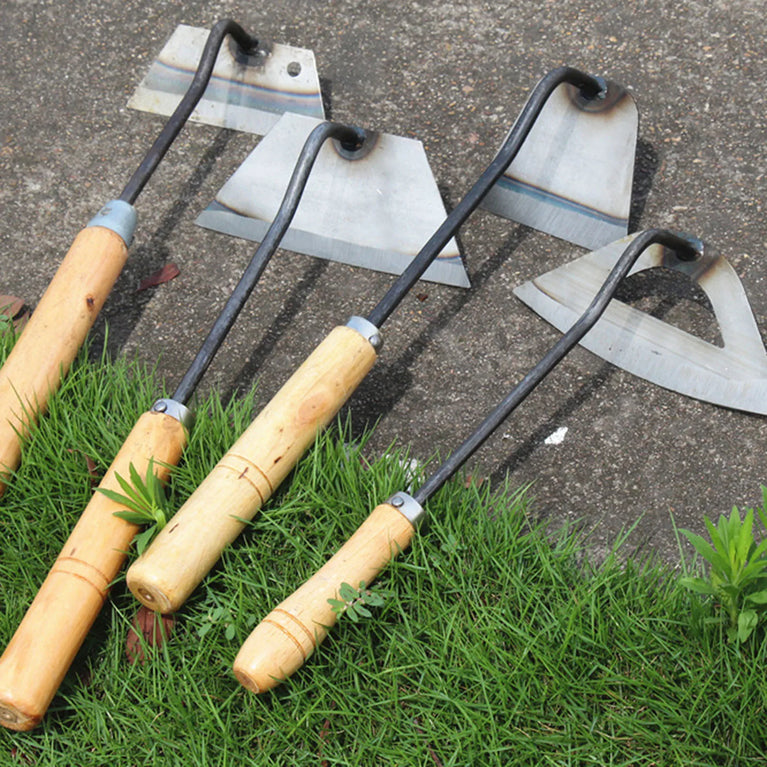 Dual-Purpose Hardened Weeding Hoe | Carbon Steel Gardening Hook