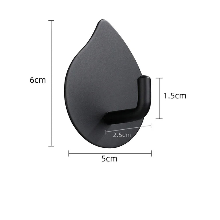 Self Adhesive Wall Hook Stainless Steel Towel Rack Bathroom Hardware Shelf Robe Hooks Hanger Shower Shelf Hanging Accessories